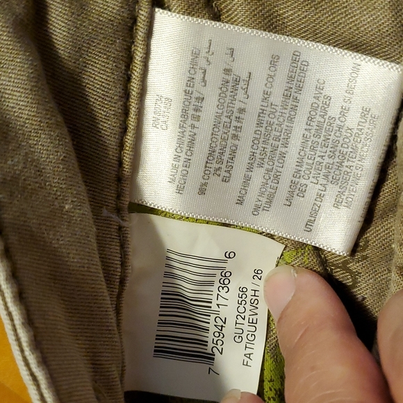 BCBG Max Azria Vintage Army Style Fatigue Wash Women's Pants - Size 26 - Picture 10 of 14
